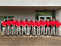 Group of several firearms training instructors